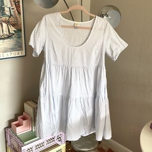 A New Day Tiered Baby Blue Dress